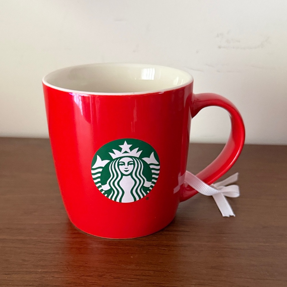 Starbucks Bold Red Mug with Iconic Logo